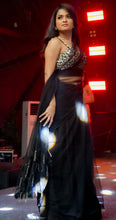 Load image into Gallery viewer, Raven Black Tulle Saree