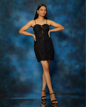 Load image into Gallery viewer, Raven Black Bodycon Dress