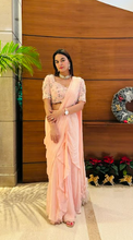 Load image into Gallery viewer, Anu Rao in Rosebud Concept Saree Set