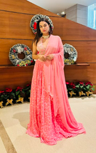 Load image into Gallery viewer, Anu Rao in Rose Pink Zinnia Lehenga Set