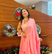 Load image into Gallery viewer, Anu Rao in Rose Pink Zinnia Lehenga Set