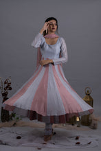 Load image into Gallery viewer, Cloud Blue &amp; Rosebud Anarkali Suit