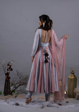 Load image into Gallery viewer, Cloud Blue &amp; Rosebud Anarkali Suit