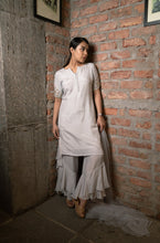 Load image into Gallery viewer, Cloud Blue Fringe Kurta