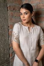 Load image into Gallery viewer, Cloud Blue Fringe Kurta