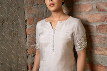 Load image into Gallery viewer, Cloud Blue Fringe Kurta