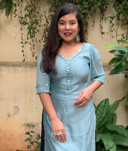 Load image into Gallery viewer, Honey Dew Mirror Work Kurta