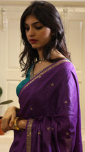 Load image into Gallery viewer, Eggplant Saree