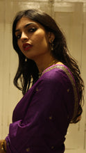 Load image into Gallery viewer, Eggplant Saree