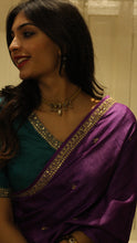 Load image into Gallery viewer, Eggplant Saree